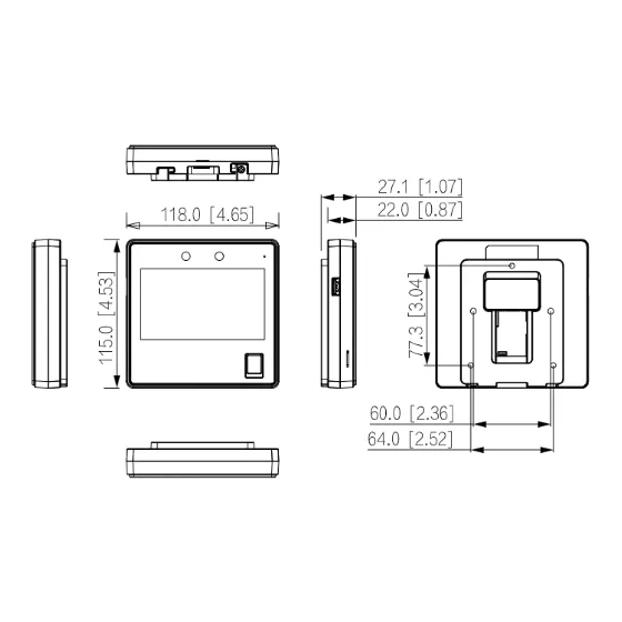 Габариты DHI-ASI3214A-W Dahua
