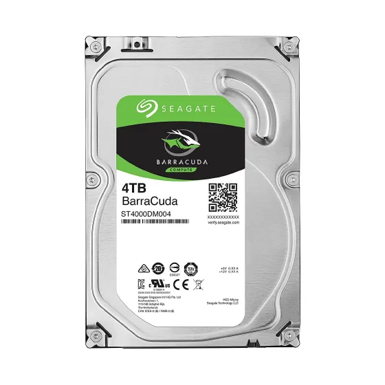 ST4000DM010 жесткий диск 4 Тб, интерфейс SATA III, форм-фактор 3,5", скорость вращения 5400 об/мин, объем буфера 256 Мб, SRM