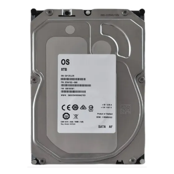 ST8000DM009 жесткий диск 8ТБ для видеонаблюдения, интерфейс SATA III, форм-фактор 3,5", скорость вращения 5400 об/мин, объем буфера 256 Мб, SMR