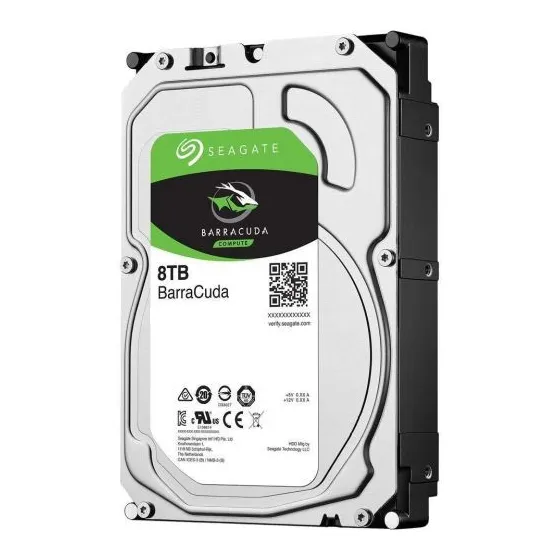 ST8000DM010 жесткий диск 8ТБ для систем видеонаблюдения, интерфейс SATA III, форм-фактор 3,5", скорость вращения 7200 об/мин, объем буфера 256 Мб, SMR