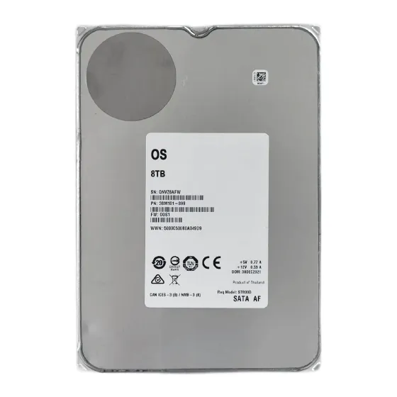 ST8000NM003G жесткий диск 8ТБ для видеонаблюдения, интерфейс SATA III, форм-фактор 3,5", скорость вращения 7200 об/мин, объем буфера 256 Мб, CMR