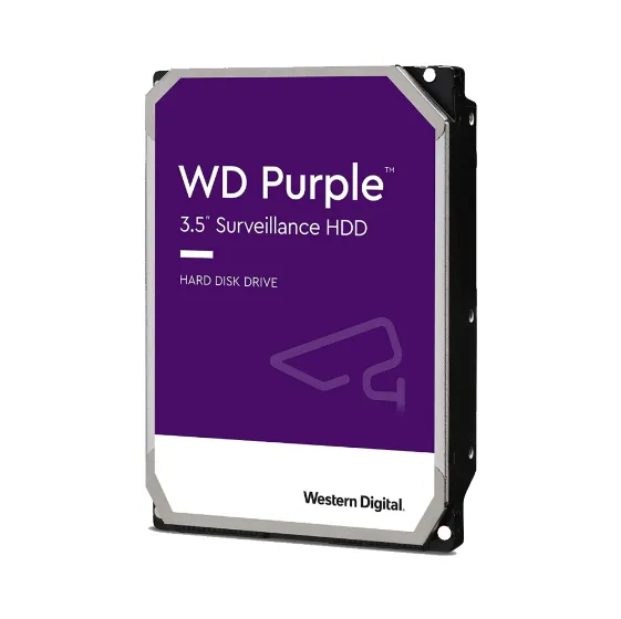 WD85PURZ жесткий диск 8Тб для видеонаблюдения,  интерфейс SATA III, форм-фактор 3,5", скорость вращения 5700 об/мин, скорость передачи данных 6 Гбит/с, CMR