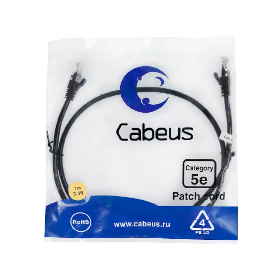 PC-UTP-RJ45-CAT.5E-1M-BK