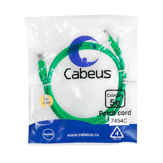 PC-UTP-RJ45-CAT.5E-1M-GN