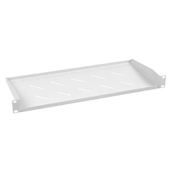 SH-J017-1U-200 (белая) полка 19" перфорированная консольная, высота 1U, глубина 200 мм