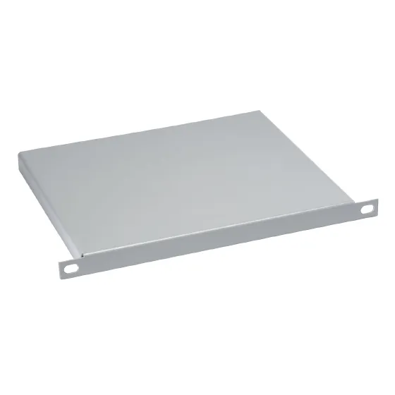 WSC-J018-10 (серая) стационарная полка на направляющие шкафов 10”