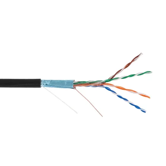 EC-UF004-5E-PE-BK FTP-кабель Cat 5e экранированный (305м)