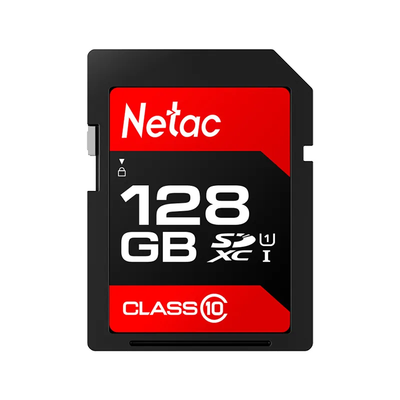 NT02P500ECO-128G-R карта памяти на 128Гб, MicroSDXC, скорость чтения до 80Мб/с, с адаптером