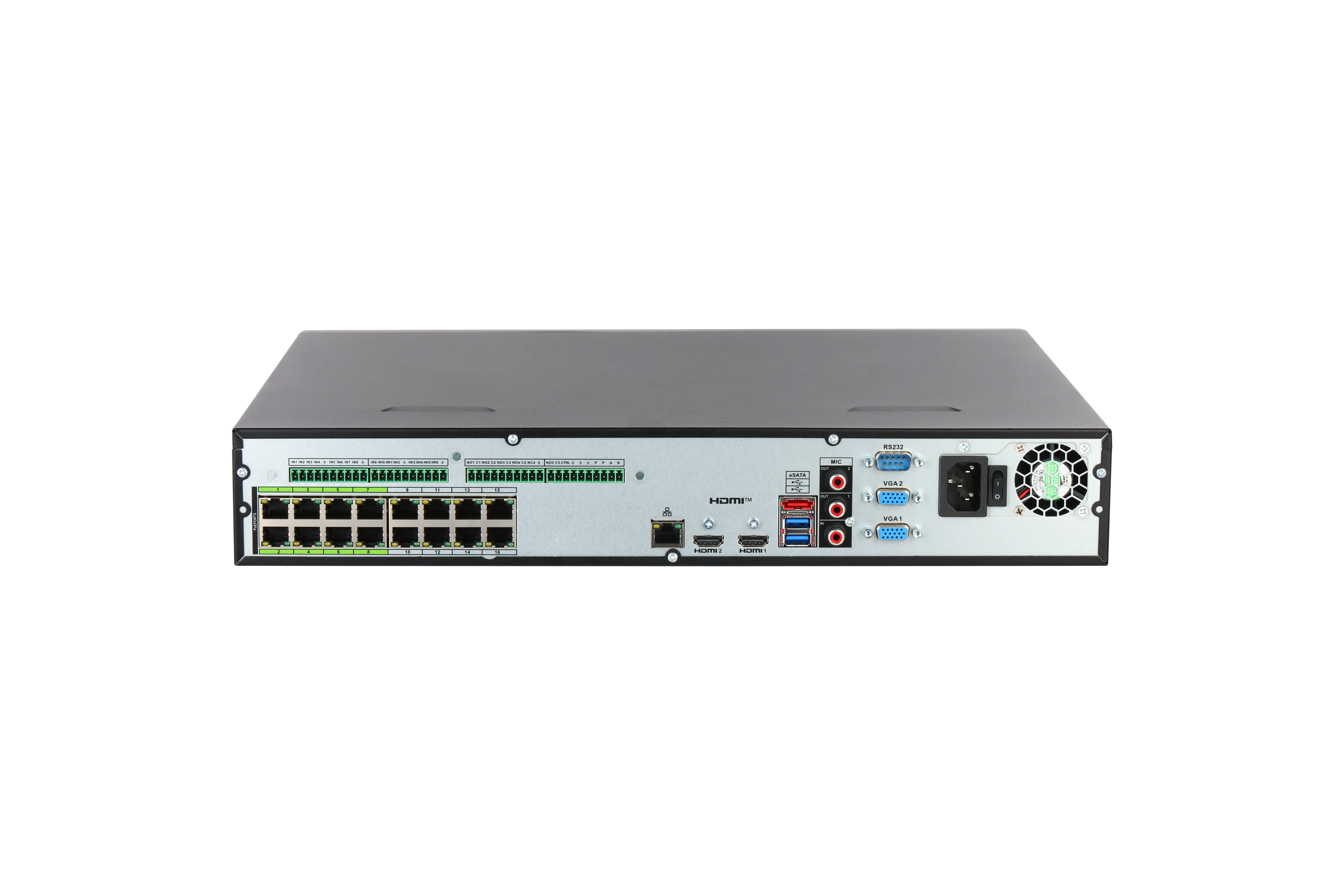 Задняя панель DHI-NVR5432-16HP-XI/Pro